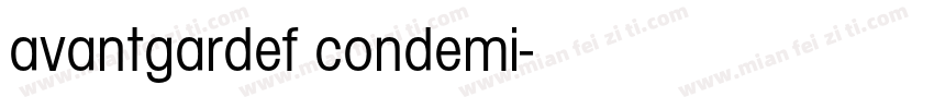 avantgardef condemi字体转换